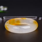 Fortune Jewel Yellow Chalcedony Harmony Positivity Bracelet Bangle