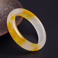 Fortune Jewel Yellow Chalcedony Harmony Positivity Bracelet Bangle