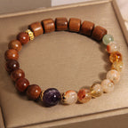 Fortune Jewel Sandalwood Rosewood Citrine Protection Bracelet