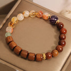 Fortune Jewel Sandalwood Rosewood Citrine Protection Bracelet