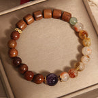 Fortune Jewel Sandalwood Rosewood Citrine Protection Bracelet