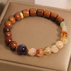 Fortune Jewel Sandalwood Rosewood Citrine Protection Bracelet