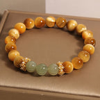 Fortune Jewel Tiger Eye Jade Courage Bracelet