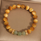 Fortune Jewel Tiger Eye Jade Courage Bracelet