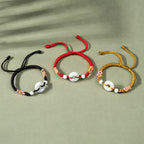 Fortune Jewel Jade Luck Abundance Red String Bracelet