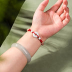 Fortune Jewel Jade Luck Abundance Red String Bracelet