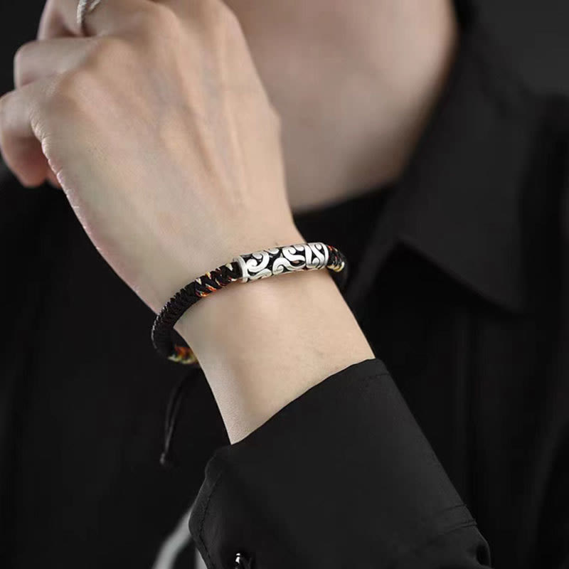 Fortune Jewel Copper Auspicious Clouds Luck String Bracelet
