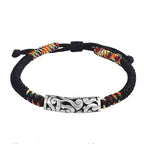 Fortune Jewel Copper Auspicious Clouds Luck String Bracelet