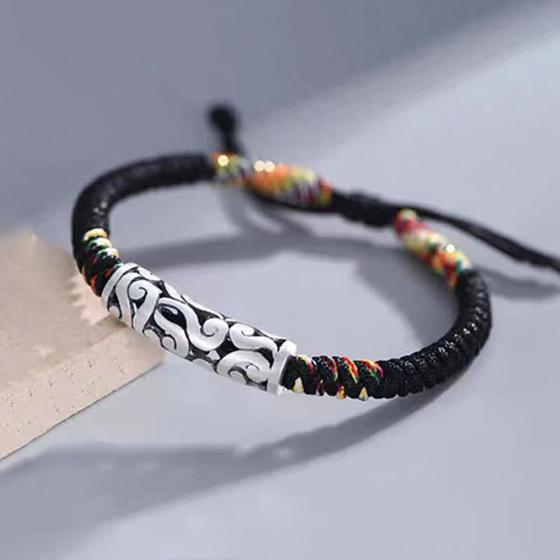 Fortune Jewel Copper Auspicious Clouds Luck String Bracelet