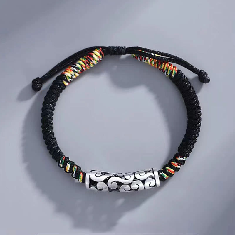 Fortune Jewel Copper Auspicious Clouds Luck String Bracelet