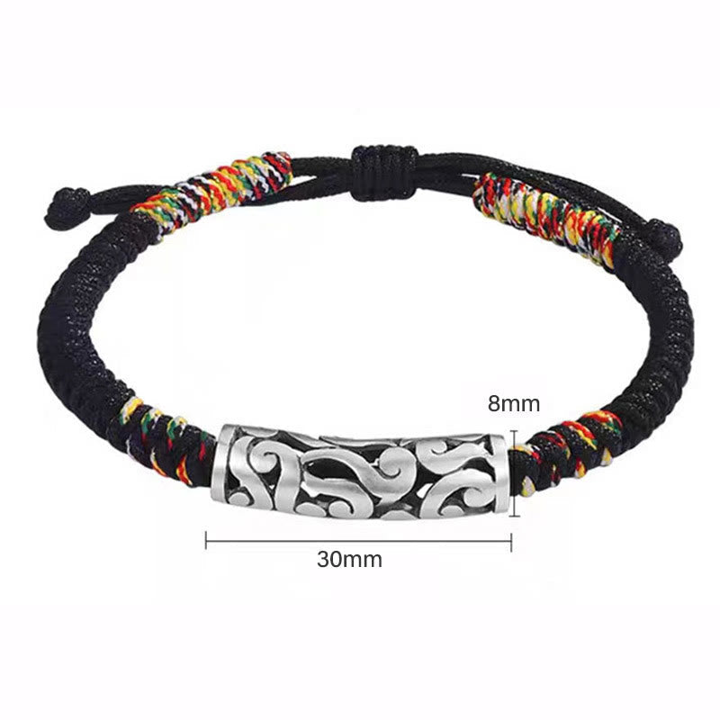 Fortune Jewel Copper Auspicious Clouds Luck String Bracelet