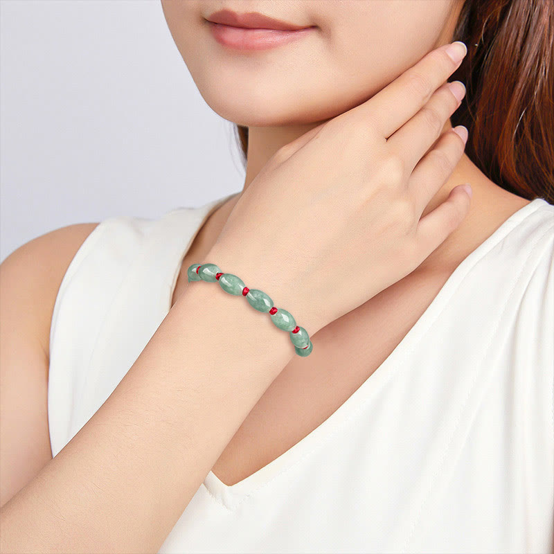 Fortune Jewel Jade Luck Red String Bracelet