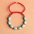 Fortune Jewel Jade Luck Red String Bracelet