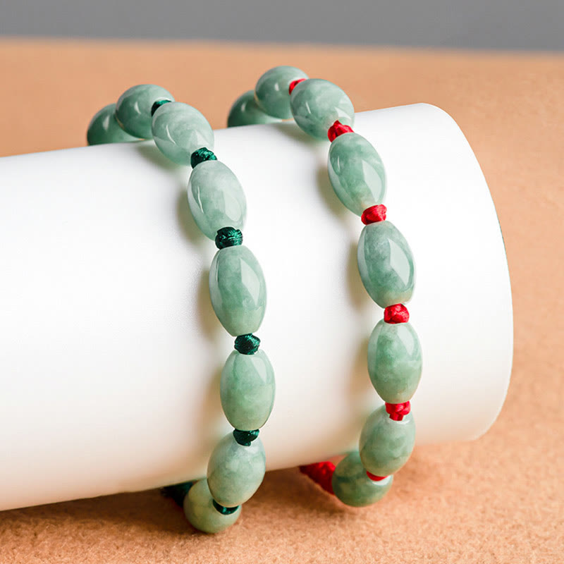 Fortune Jewel Jade Luck Red String Bracelet