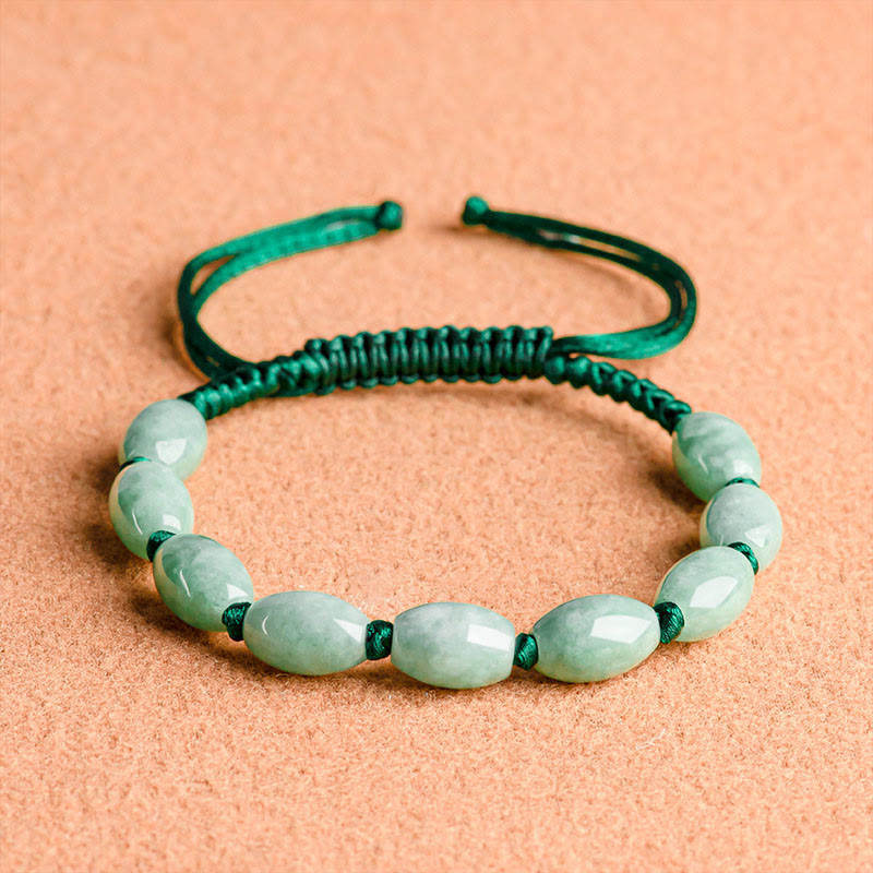 Fortune Jewel Jade Luck Red String Bracelet