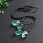 Fortune Jewel Green Fluorite Power Necklace Pendant