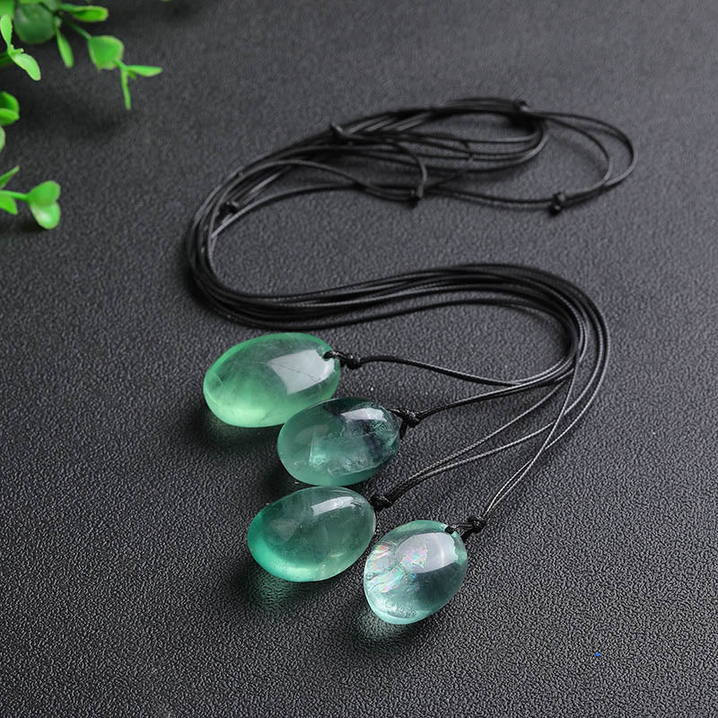 Fortune Jewel Green Fluorite Power Necklace Pendant