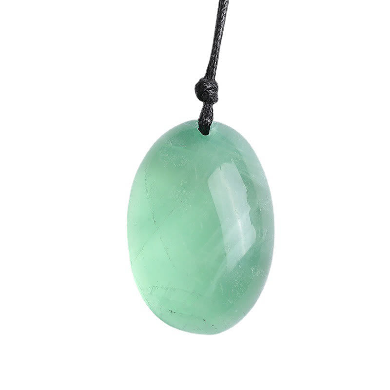 Fortune Jewel Green Fluorite Power Necklace Pendant