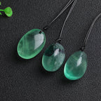Fortune Jewel Green Fluorite Power Necklace Pendant