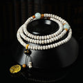 Fortune Jewel Tibetan Bodhi Seed Amber Agate Wealth Bracelet