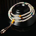 Fortune Jewel Tibetan Bodhi Seed Amber Agate Wealth Bracelet