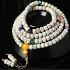 Fortune Jewel Tibetan Bodhi Seed Amber Agate Wealth Bracelet