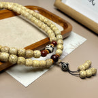 Fortune Jewel 108 Mala Beads Bodhi Seed Dzi Bead Keep Away Evil Spirits Bracelet