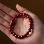 Fortune Jewel Natural Cinnabar Heart Sutra Blessing Bracelet