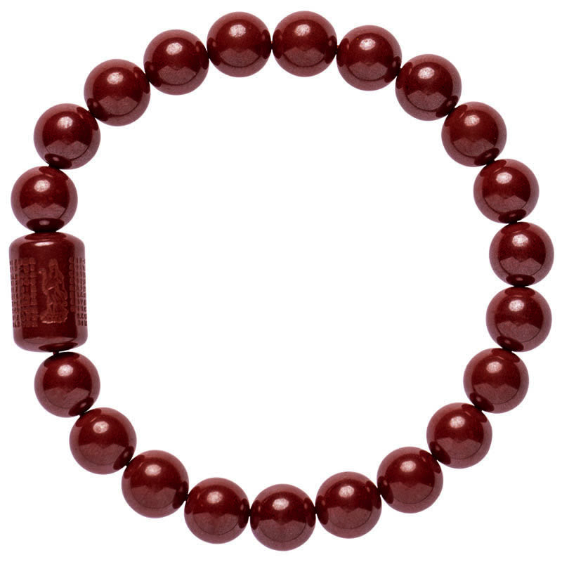 Fortune Jewel Natural Cinnabar Heart Sutra Blessing Bracelet