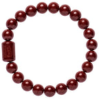 Fortune Jewel Natural Cinnabar Heart Sutra Blessing Bracelet