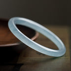 Fortune Jewel Natural Aquamarine Serenity Bangle Bracelet