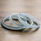 Fortune Jewel Natural Aquamarine Serenity Bangle Bracelet