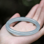 Fortune Jewel Natural Aquamarine Serenity Bangle Bracelet