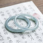 Fortune Jewel Natural Aquamarine Serenity Bangle Bracelet