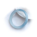 Fortune Jewel Natural Aquamarine Blessing Bangle Bracelet