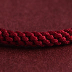 Fortune Jewel 999 Gold Triple Ring Design Handmade Connection Braided Rope Bracelet
