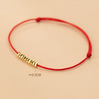 Fortune Jewel Handmade 925 Sterling Silver Small Pieces Protection Braided Ultra-Thin Rope Bracelet