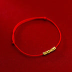 Fortune Jewel Handmade 925 Sterling Silver Small Pieces Protection Braided Ultra-Thin Rope Bracelet