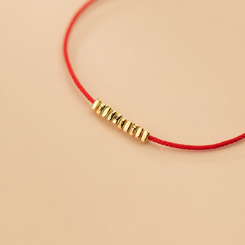Fortune Jewel Handmade 925 Sterling Silver Small Pieces Protection Braided Ultra-Thin Rope Bracelet