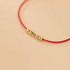 Fortune Jewel Handmade 925 Sterling Silver Small Pieces Protection Braided Ultra-Thin Rope Bracelet