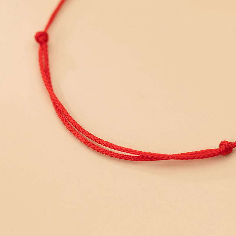 Fortune Jewel Handmade 925 Sterling Silver Small Pieces Protection Braided Ultra-Thin Rope Bracelet