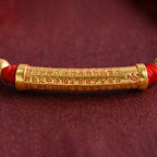Fortune Jewel Handmade Alloy Heart Sutra Protection Strength Rope Bracelet Anklet
