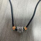 Fortune Jewel Tibet Om Mani Padme Hum Swastika PiXiu Copper Wisdom Rope Necklace Pendant