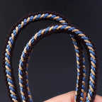 Fortune Jewel Tibetan Nine-eye Dzi Bead Protection Braided Rope Necklace Pendant