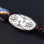 Fortune Jewel Tibetan Nine-eye Dzi Bead Protection Braided Rope Necklace Pendant