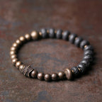 Fortune Jewel Lava Rock Beads Adsorb Negative Energy Copper Bracelet