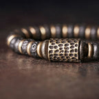 Fortune Jewel Vintage Lava Rock Beads Calm Copper Bracelet