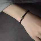 Fortune Jewel Support Healing Lava Rock Beads Copper Bracelet