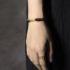 Fortune Jewel Vintage Ebony Wood Copper Luck Wealth Handmade Bracelet