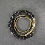 Fortune Jewel Vintage Peace Tibetan Ebony Wood Beads Copper Multilayered Healing Bracelet